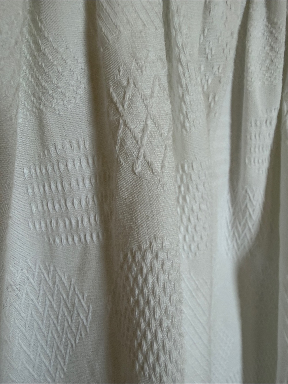 Chloe White Renaissance Ruffle-Trim Midi Dress - Picture 8 of 8
